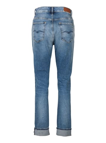 Replay Boyfriend-Jeans 10.5 Oz Dark Indigo Super Stretch Denim in blau