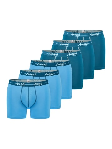 Sloggi Long Short / Pant Start in Blau / hellblau