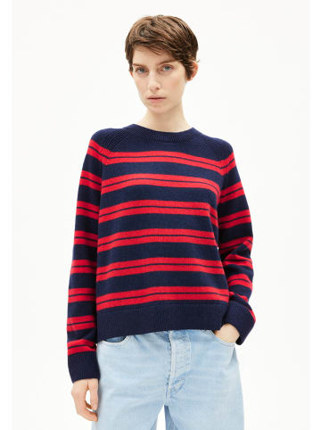 armedangels Strickpullover Liliriaa in marine rot - 0001