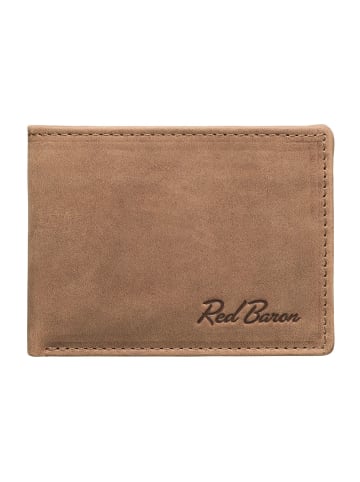 Red Baron Portemonnaie in Braun - (L) 10,5 x (B) 8 cm