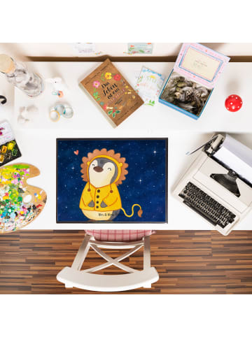 Mr. & Mrs. Panda Tischschoner Löwe Astrologie Design ohne Spruch in Weiß