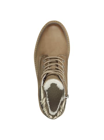 Tamaris WIDE FIT Stiefelette in CAMEL NUBUC