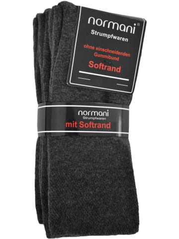 normani 6 Paar Komfortsocken mit Softrand in Anthrazit