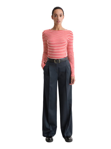 Marc O'Polo Gestreiftes Longsleeve regular in Medium Red