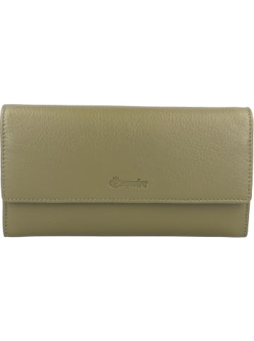 Esquire Peru Geldbörse RFID Leder 18,5 cm olive