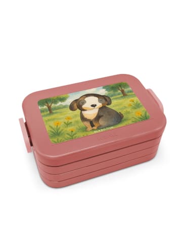 Mr. & Mrs. Panda MEPAL Bentobox Hund Entspannen Design ohne Spruch in Rot Pastell