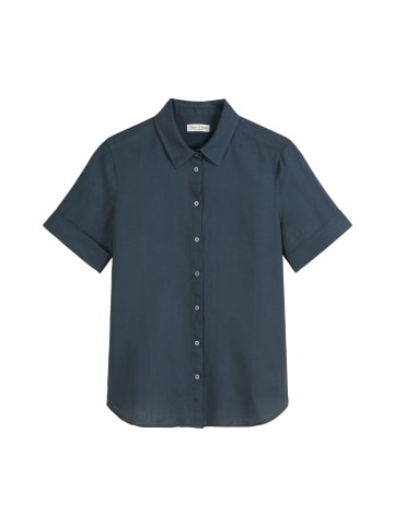 Marc O'Polo Kurzarm-Leinenbluse regular in muted blue