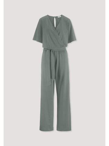 Hessnatur Jersey Overall in mattgrün