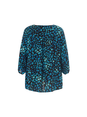 Studio Blouse Emmy in Black with blue dots