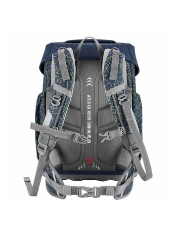 Step by Step Basis Schulranzen-Set 4-teilig in Set „Green Geometric