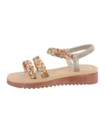 Ital-Design Sandale & Sandalette in Gold und Braun