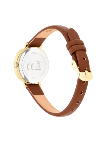 s.Oliver Quarzuhr SO-4599-LQ in rotgold
