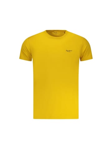 Pepe Jeans Gelbes Baumwoll-T-Shirt