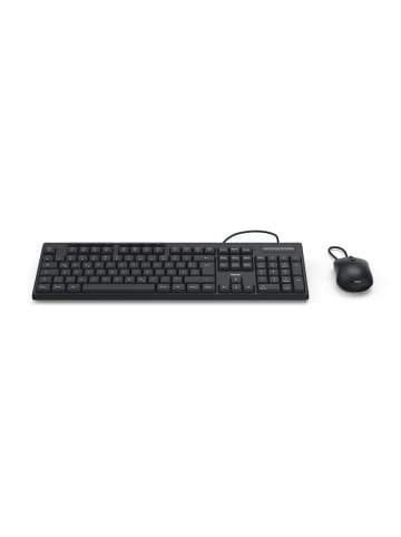 Hama CKM-200, Schwarz, QWERTZ in Schwarz