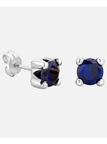 Diamant L'éternel Ohrringe aus 375 Weißgold mit Saphir