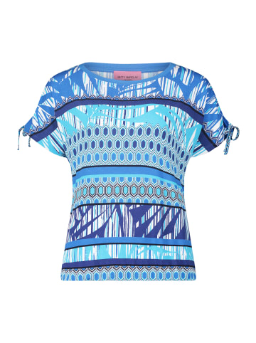 Betty Barclay Casual-Shirt mit Raffung in Blau/Weiß