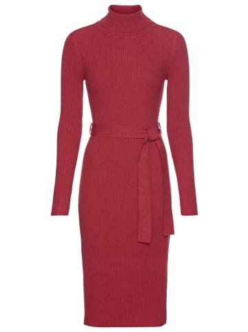 Laura Scott Strickkleid in rot-melange