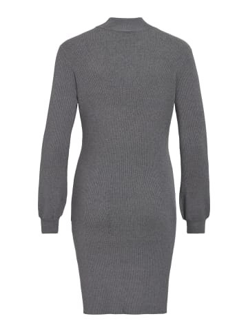 Vila Strickkleid in Dark Grey Melange
