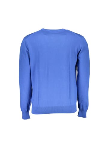 La Martina Blau Baumwolle Herren Strickware Hemd