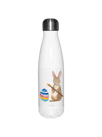Mr. & Mrs. Panda Thermosflasche Hase Eier Malen ohne Spruch in Weiß