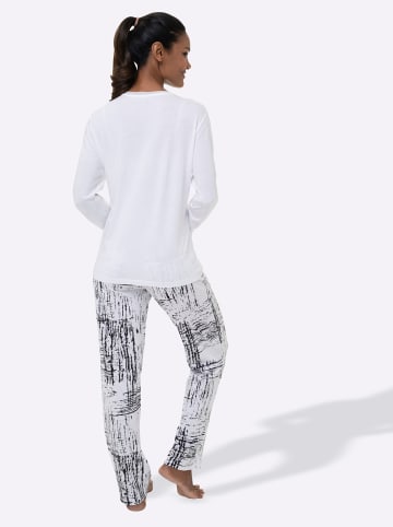WITT WEIDEN Schlafanzug in weiß-schwarz