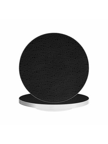 Seltmann Weiden 6er Set Frühstücksteller Life Fashion in ø 22,5 cm in Glamorous Black