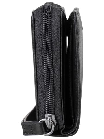 Bugatti Geldbörse Black Magic Zip Ladies Wallet in Black