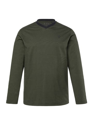 JP1880 Langer Schlafanzug in moosgrün