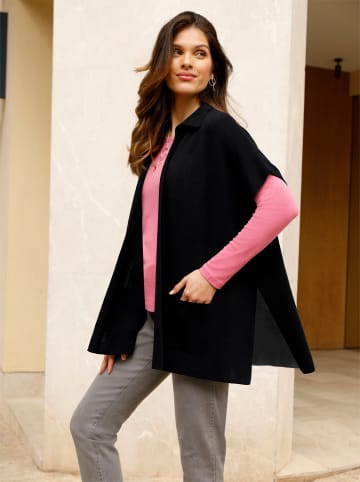 Sieh an! Poncho in schwarz