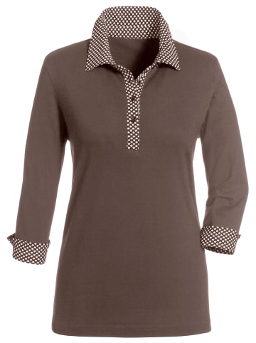 WITT WEIDEN Poloshirt in taupe
