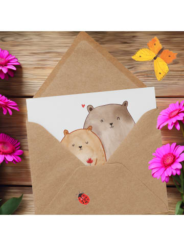 Mr. & Mrs. Panda Grußkarte Bären Liebe ohne Spruch in Weiß