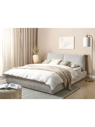 Beliani Doppelbett VINAY in Beige - (W) 176 x (H) 90 x (L) 233 cm