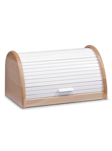 Zeller Rollbrotkasten, Buche in Weiß, (B) 25 x (H) 21 x (L) 39 cm