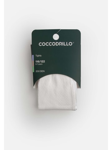 Coccodrillo Mädchenstrumpfhosen in weiß