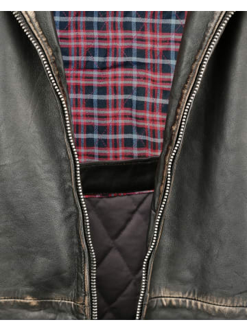 Mustang Lederjacke 31019258 in dunkelbraun