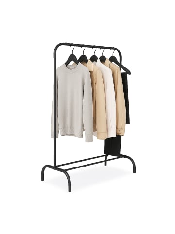 relaxdays Kleiderständer in Schwarz - (B)110 x (H)150 x (T)40 cm
