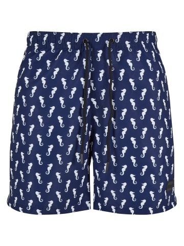 Urban Classics Badeshorts in navyseahorse