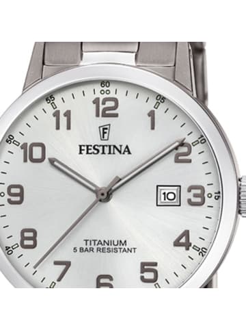 Festina Analog-Armbanduhr Festina Klassik silber mittel (ca. 31mm)