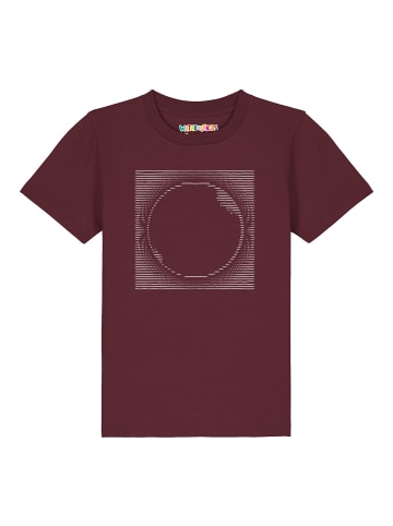 wat? Apparel T-Shirt Sonnenfinsternis in Weinrot