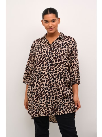 KAFFE curve Langarm - Hemd KCsonna Loose fit in Leopard Print