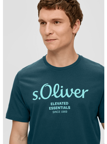 s.Oliver T-Shirt kurzarm in Petrol