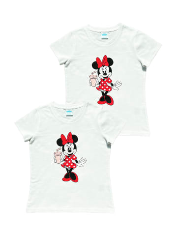 ONOMATO! 2er Pack: T-Shirt kurzarm in Weiß