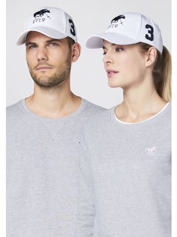 Polo Sylt Basecap im Label-Design in Weiß