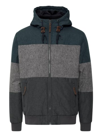 INDICODE Kurzjacke IDHannibal 15494MM modische Herren Übergangsjacke mit Kapuze in dunkelblau