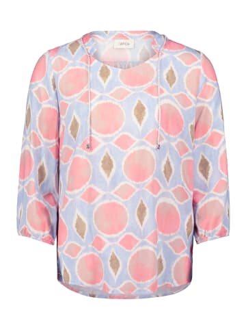 CARTOON Blusenshirt mit Schnürung in Rosé/Blue