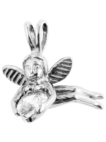 Adeliás Mädchen Anhänger – Anhänger aus Edelstahl mit Zirkonia in silber