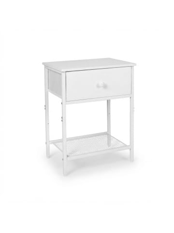 relaxdays 2 x Nachttisch in Weiß - (B)40 x (H)55 x (T)30 cm