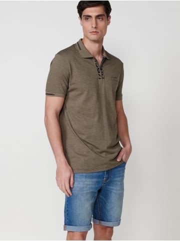 KOROSHI Polo-shirt mit kurzen Ã¤rmeln. in khaki