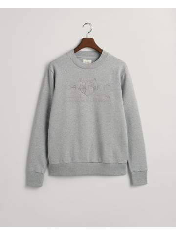 Gant Tonal Shield Rundhals-Sweatshirt in Schwarz