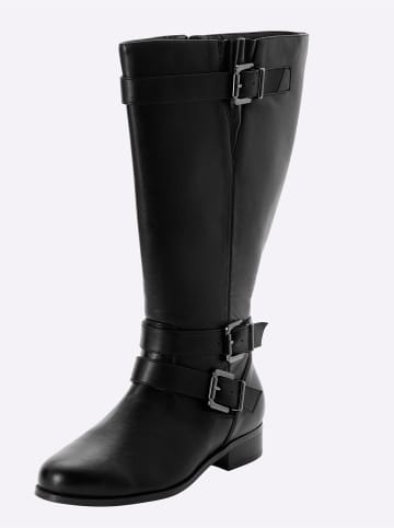 sheego Weitschaftstiefel in schwarz